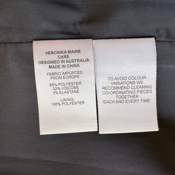 VERONIKA MAINE • Stretch Suit Zip Neck Pencil Dress in Black - Picture 13 of 15